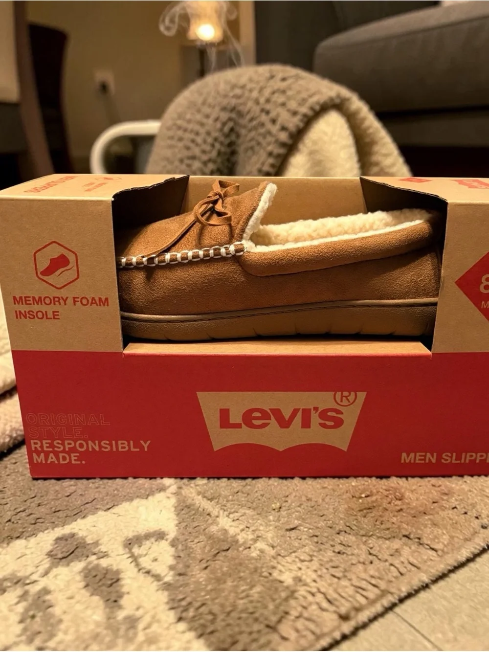 Levi’s Memory Foam Unisex Slippers Medium 8-9